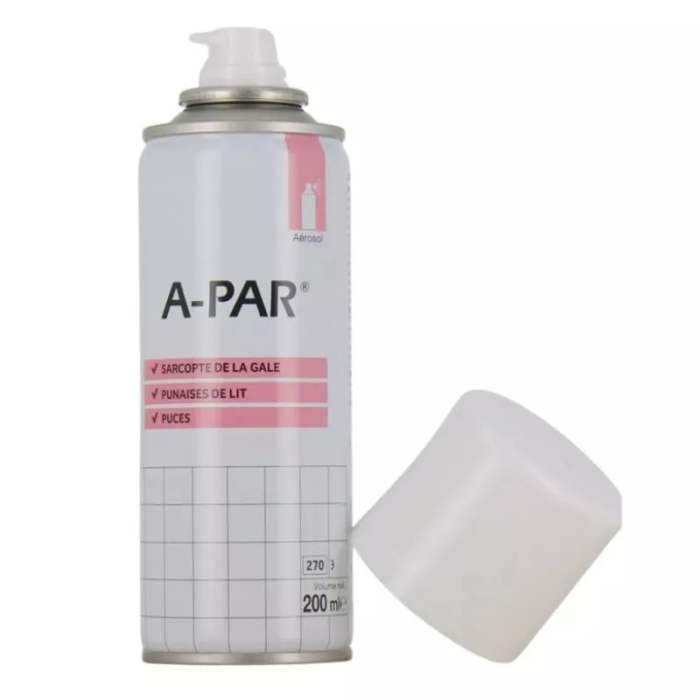 APAR Solution désinfectante anti-parasitaire Aérosol de 200ml