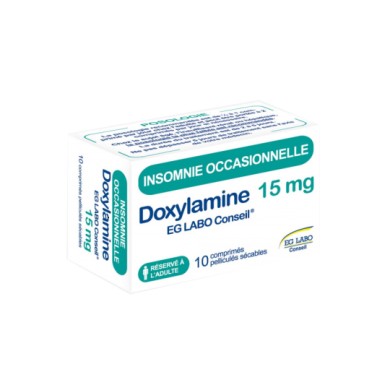 DOXYLAMINE 15 mg EG LABO Boite de 10 comprimés