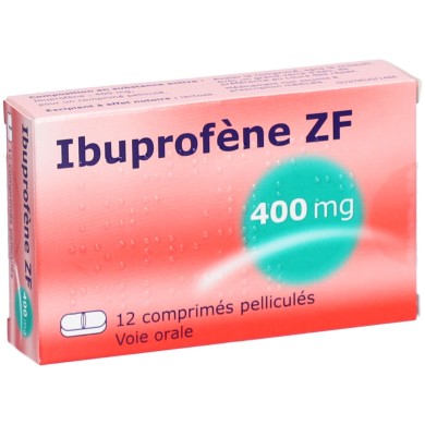 IBUPROFENE ZF 400 MG Douleurs et Fièvre Boite de 12 comprimés