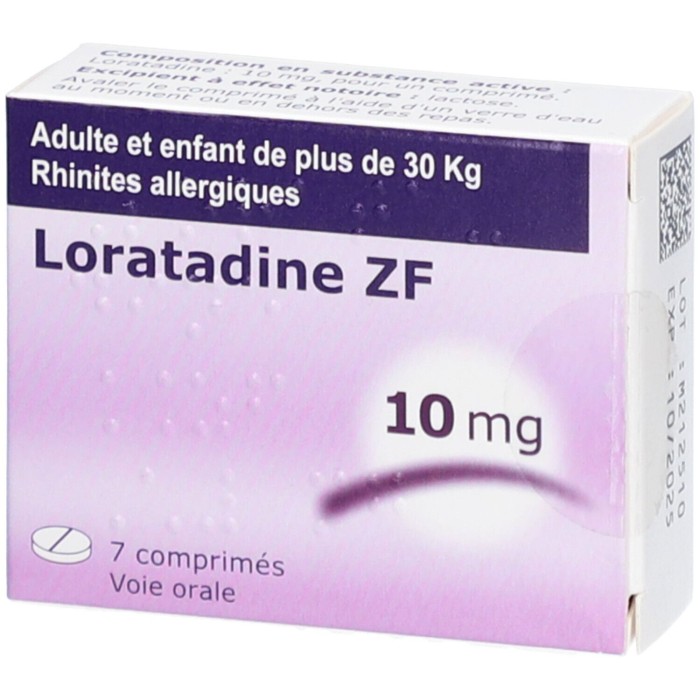 LORATADINE ZF 10mg Boite de 10 comprimés
