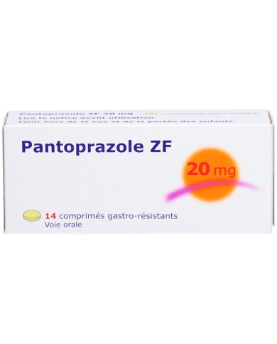 PANTOPRAZOLE ZF 20 MG Boite de 14 comprimés