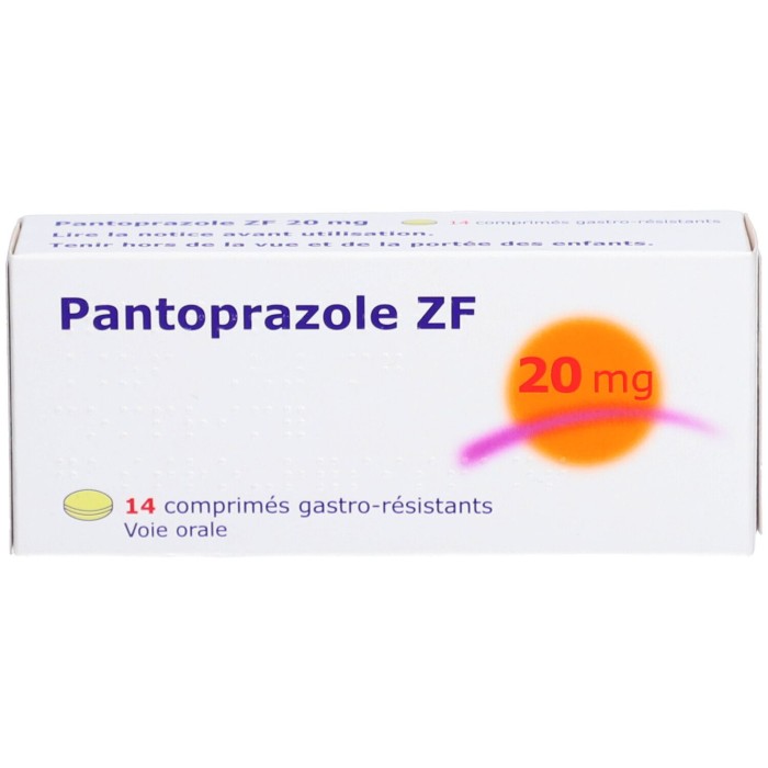 PANTOPRAZOLE ZF 20 MG Boite de 14 comprimés