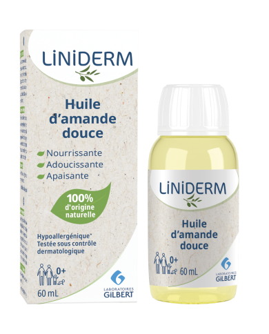 LINIDERM Huile d'amande douce Flacon de 60 ml