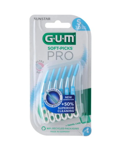 GUM Soft-Picks Brossettes Pro Taille S Boite de 30