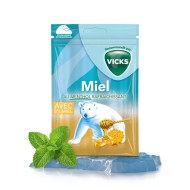 VICKS Bonbons Menthol Sans Sucres Ice Tea Pêche Sachet de 72 g (environ 17 pièces)