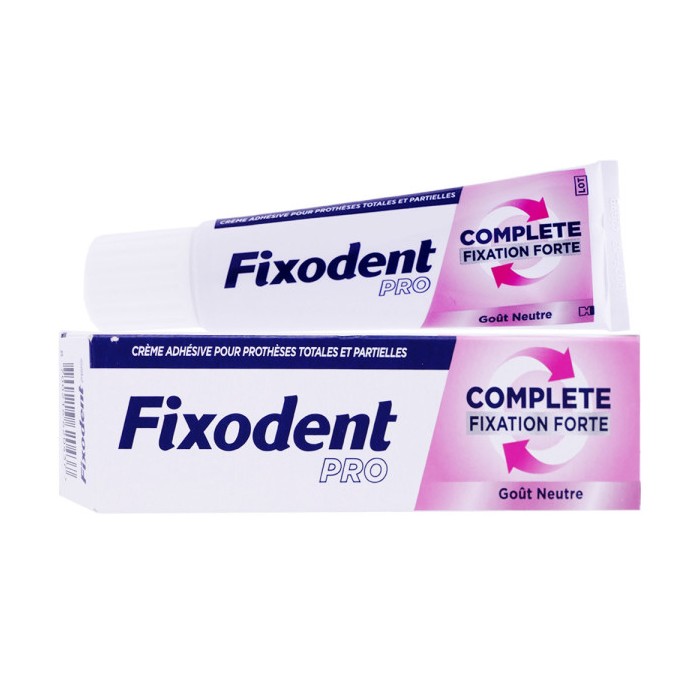FIXODENT PRO COMPLETE Fixation forte  GOÛT NEUTRE Tube de 47Grammes