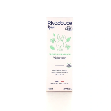 Rivadouce Bébé Bio Crème Hydratante Tube de 50 ml
