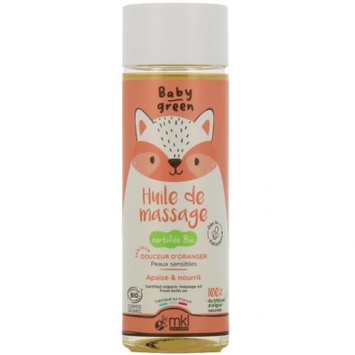 MKL Baby Green Huile de Massage Bio Flacon de 100 ml