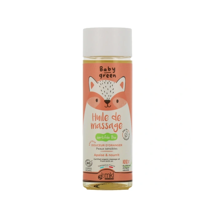 MKL Baby Green Huile de Massage Bio Flacon de 100 ml