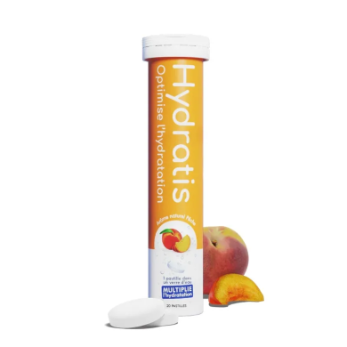 Hydratis Solution d'Hydratation Pêche Boite de 20 pastilles