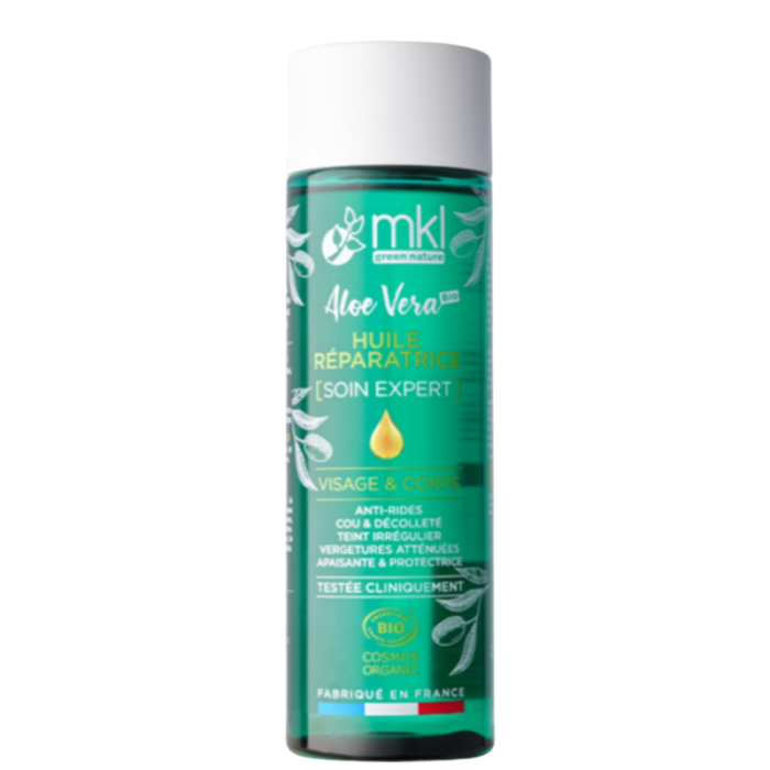 MKL Huile réparatrice Aloe Vera Flacon de 200 ml