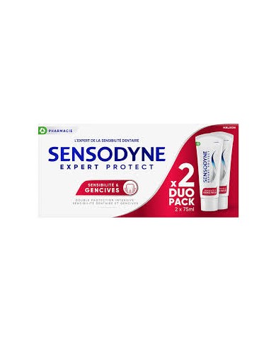 SENSODYNE Expert protect Sensibilité et Gencives 2 Tubes de 75ml