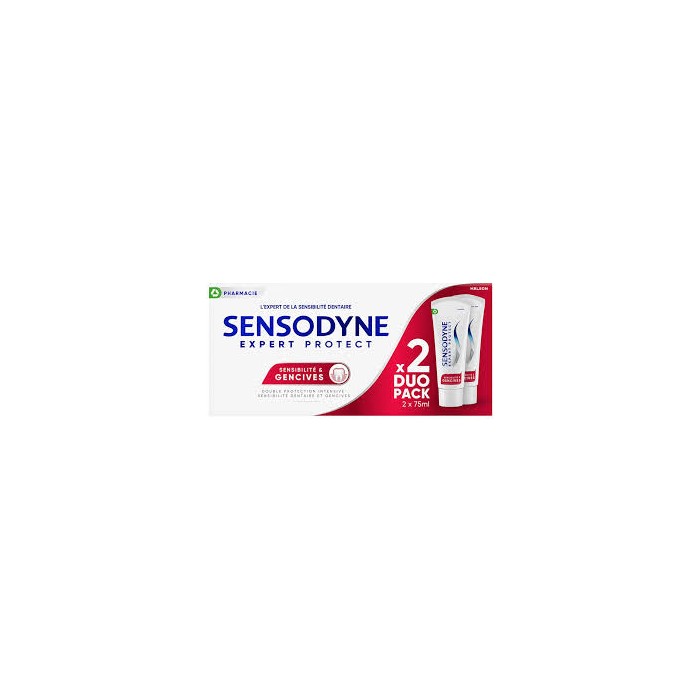 SENSODYNE Expert protect Sensibilité et Gencives 2 Tubes de 75ml