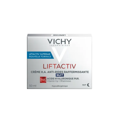 VICHY LIFTACTIV Crème H.A anti-ride Raffermissante nuit Pot de 50ml