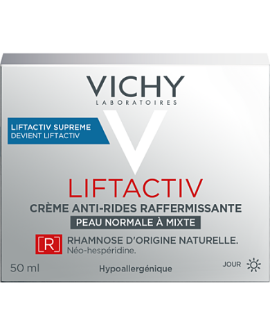 VICHY LIFTACTIVE Crème H.A anti-rides raffermissante peau normale à mixte Pot de 50 ml