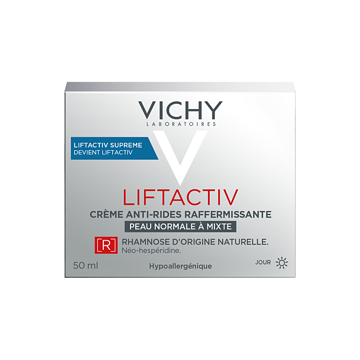 VICHY LIFTACTIVE Crème H.A anti-rides raffermissante peau normale à mixte Pot de 50 ml