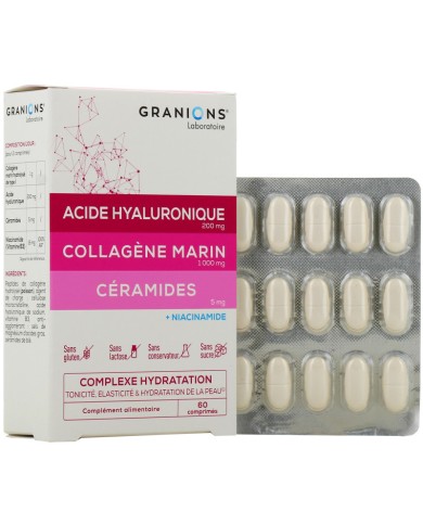 Laboratoires des Granions Complexe Hydratation de la Peau Boite de 60 comprimés