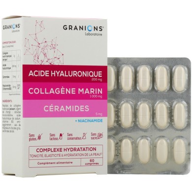 Laboratoires des Granions Complexe Hydratation de la Peau Boite de 60 comprimés