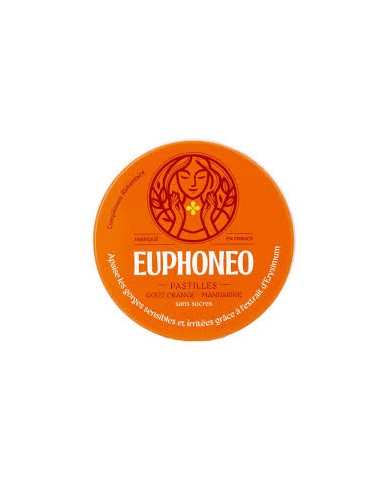 Euphoneo Goût orange mandarine Boite de 50 pastilles sans sucres