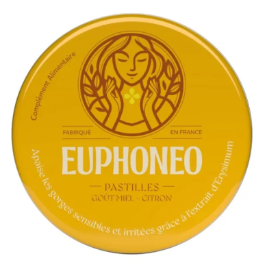 Euphoneo Goût miel citron Boite de 50 pastilles