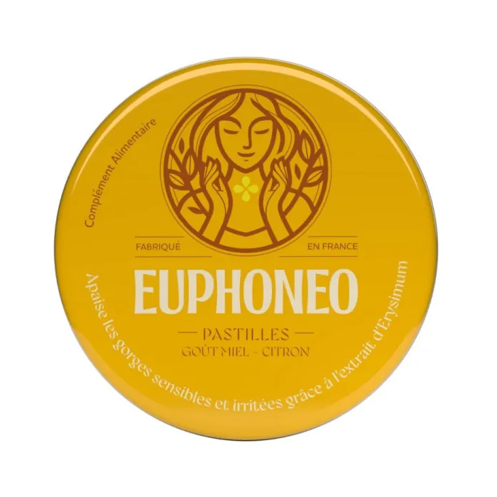 Euphoneo Goût miel citron Boite de 50 pastilles