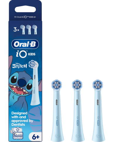 Oral-B iO Kids Disney Stitch Boite de 3 Brossettes