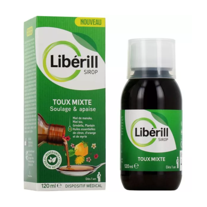 LIBERILL Sirop pour toux mixte Flacon de120 ml