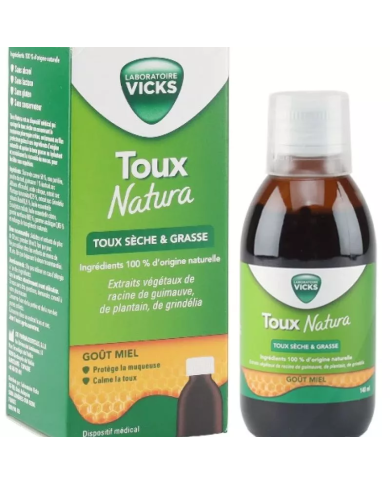 Vicks Toux Natura Sirop Adulte Flacon de 140 ml