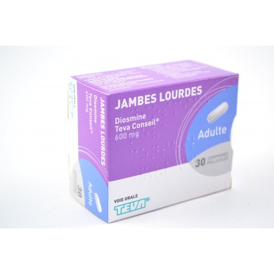 DIOSMINE 600 mg EG LABO  Jambes lourdes Boite de 30 comprimés