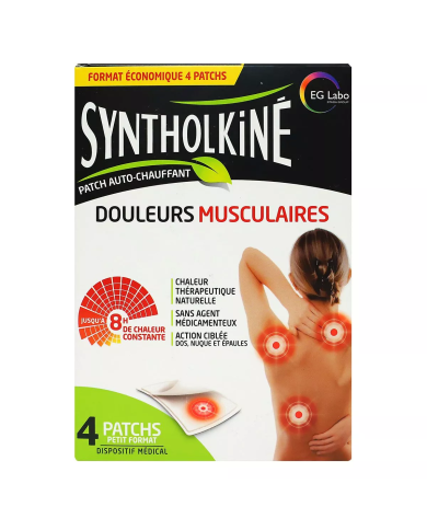 SYNTHOLKINE Patch chauffant Boite de 4 petit format