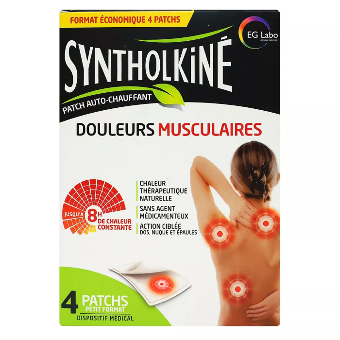 SYNTHOLKINE Patch chauffant Boite de 4 petit format