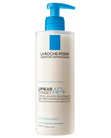 LA ROCHE POSAY LIPIKAR Syndet AP + Crème lavante flacon pompe de 400 ml