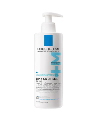 La Roche-Posay Lipikar AP+ MAX Baume triple réparation Flacon pompe de 400 ml