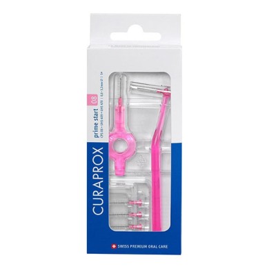 Curaprox CPS 08 Prime start 5 brossettes interdentaires + manche