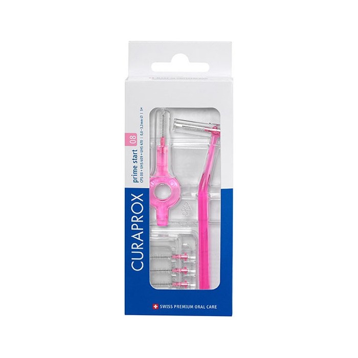 Curaprox CPS 08 Prime start 5 brossettes interdentaires + manche