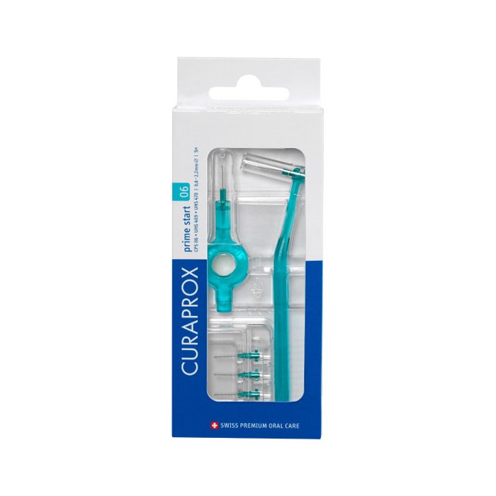 Curaprox CPS 06 Prime start 5 brossettes interdentaires + manche