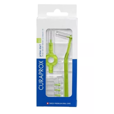 Curaprox  CPS 11 Prime Start Vert 5 brossettes interdentaires + 2 manches