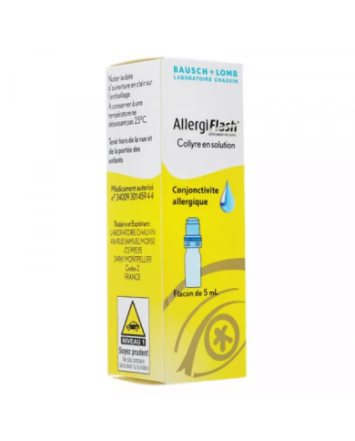 ALLERGIFLASH Collyre anti-allergique Flacon de 5 ml