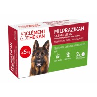 MILPRAZIKAN Vermifupe pour chiens  Boite de 2 comprimés