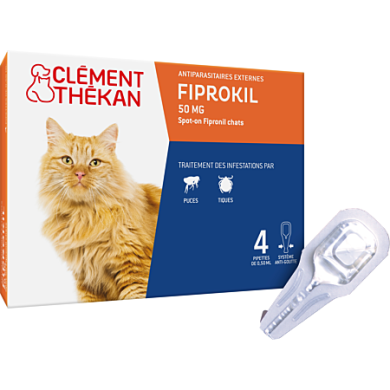 FIPROKIL Solution antiparasitaire pour Chat 4 pipettes de 0.5 ml