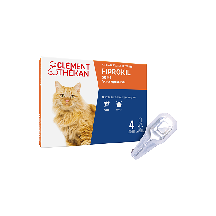FIPROKIL Solution antiparasitaire pour Chat 4 pipettes de 0.5 ml