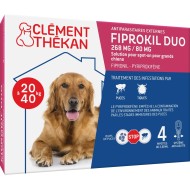 FIPROKIL DUO 402MG/120MG Pour chiens de 40 à 60 kilos Boite de 4 pipettes