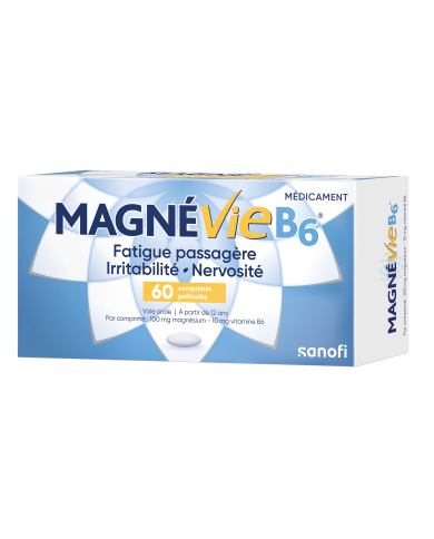 MAGNE VIE B6 Irritabilité, fatigue, nervosité Boite de 60 comprimés