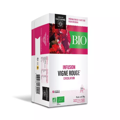 DAYANG Infusion Vigne rouge BIO Boite de 20 infusettes