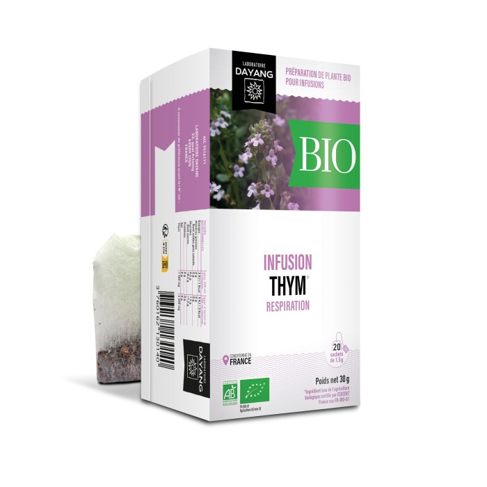 DAYANG Infusion Thym BIO Boite de 20 infusettes