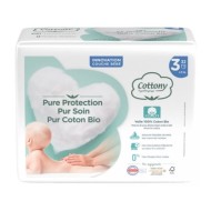 COTTONY Couche hypoallergénique pour bébé Taille 3 de 4 à 9 kilos Sachet de 32 couches