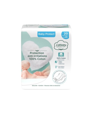 Cottony Baby Protect Protection 100% Coton Sachet de 20 unités