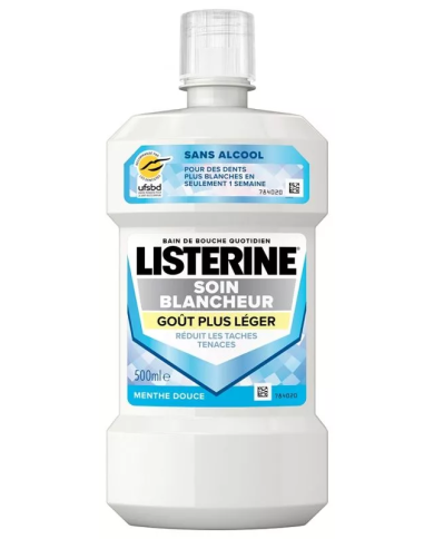 LISTERINE Soin blancheur Flacon de 500 ml