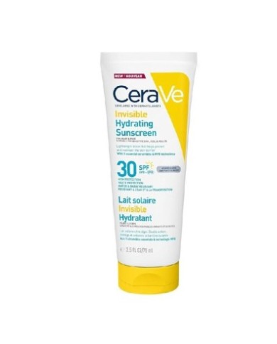 CeraVe Lait Solaire Invisible Hydratant SPF30 Tube de 75 ml