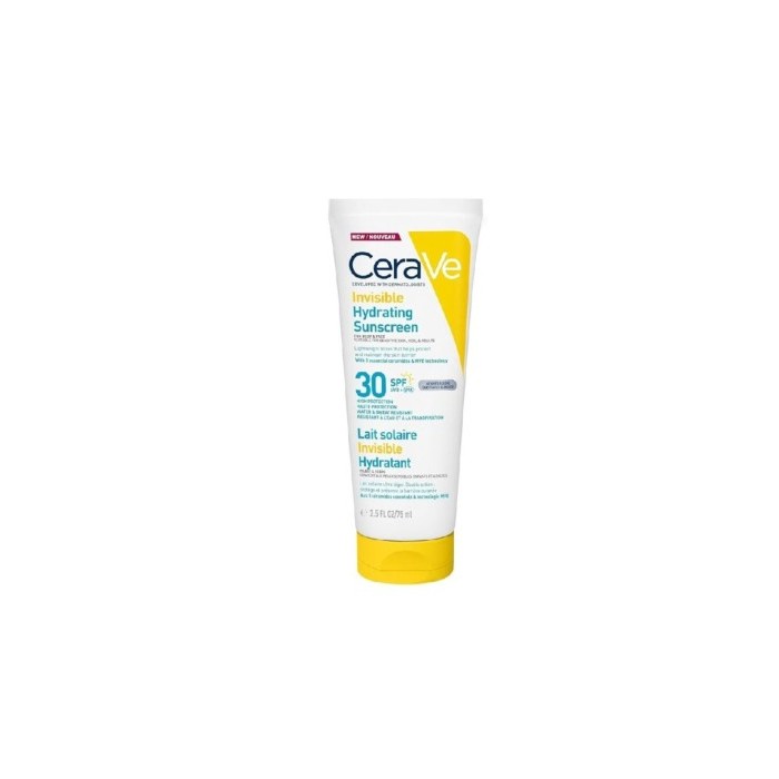 CeraVe Lait Solaire Invisible Hydratant SPF30 Tube de 75 ml
